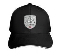 YMAEPXFH Zermatt Mountain Switzerland Emblem Rave Hip Hop Designer Hiking hat Mens Women's Healthy Elegant Travel Young Surprise Quiet Marriage Meet