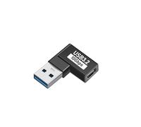 Ymalde Ergonomic 90 Degree Angled USB C Adapter Alloy Construction Seamlessly Data Transfer For Mobile Workstations Data Transfer Adapter