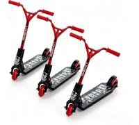 Ymantang 3Pcs Mini Finger Scooter Two Wheel Scooter Finger Training Mini Finger Skateboards Finger Tech Deck Skatepark,Novelty and Amusements (red Random)