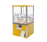 YMAOMAO Commercial Candy Gumball Machine, Vending Machines for Business, Capsule Vending Machine with Locks for 4.5-5.5cm Diameter Capsule Toys for Home, Game Stores and Retail Stores,Yellow