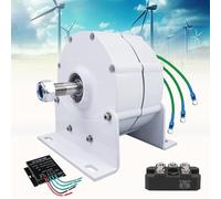 YMAOMAO Permanent Magnet Generator, 3 Phase Gearless Permanent Magnet Generator Low RPM 600R/Min 8000W 9000W 10000W 12000W 12V 24V 48V 120V 220V with Rectifier Permanent Magnet Alternator,9000W-220V