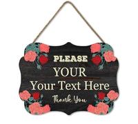 Ymaotrade Custom Sign Personalized Wooden Signs for Home Customized Decorative Sign with Text for Wall Doors Bar Business Office Yard Home Signs 10.86 * 7.95"