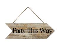 Ymaotrade Wooden Welcome Sign 10*3.1" Shabby Chic Retro Art Deco Sign Plaque Party Decor
