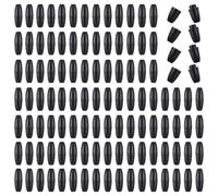 Ymapinc 100Pcs Breakaway Lanyard Clasp Plastic Break Away Clasps for Necklace Bracelets Lanyards DIY Crafts Black Safety Barrel Connectors for Jewelry Making (24mm)