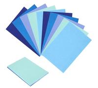 Ymapinc 10Pcs Blue Felt Fabric Sheets, 30 x 20cm Soft Fabric for Art Handicraft Patchwork, Gift Wrapping, Box Packing, Party Decoration DIY Craft Felt Flowers