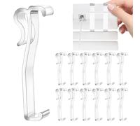 Ymapinc 12Pcs Valance Clips for Blinds Clear 2.5 Inch Plastic Hidden Blind Valance Replacement Clips for Window Cover Horizontal