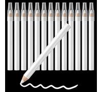 Ymapinc 14Pcs Water Soluble Fabric Marking Set, White Tailors Chalk Pencils with Tip Caps, Washable Sewing Chalk & Fabric Pencils, Dressmaking Quilting Craft Accessories