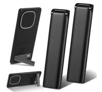 Ymapinc 2-Packs Phone Kickstand, Adjustable Cell Phone Case Holder Stand for Desk, Self-Adhesive & Invisible Tablet Kickstand - Black