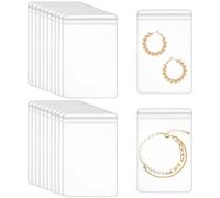 Ymapinc 20Pcs Anti Tarnish Jewelry Bags Storage, 12x8cm Small Clear Plastic Bags, Travel Jewelry Pouch Organizer Tangle Free for Earring Bracelet Chain Ring Necklace Wrist Watch