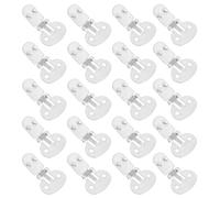 Ymapinc 20pcs Shoe Clips for Women Dress Shoes, Silver Decorative Metal Clips Shoe Bows DIY Craft Clips Shoe Decorations Clips - Stainless Steel