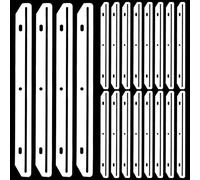 Ymapinc 24PCS 3-Hole Magazine Binder Inserts Holder, Punched Magazine Organizer for Paper, Files, Books, Documents Brochures Organizing - Translucent White