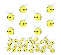 Ymapinc 28Pcs Wool Felt Bees for Crafts, 3x2cm Fake Small Bees Animals Mini Felt Balls Little Tiny DIY Clothing Hat Home Decoration Animal Theme