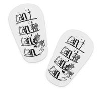 Ymapinc 2pcs Mini Shin Pads, Protective Soccer Ball Small Guards Pads Shin Defender Pad for Adult Youth Guards Football Equipment (White, PP+EVA)