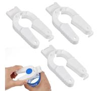 Ymapinc 3Pcs Multi Function Bottle Openers, Plastic Water Bottle Cap Openers for Seniors, Jar Opener White Easy Grip for Arthritic Hands Elderly Weak Hands