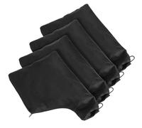 Ymapinc 4PCS Dust Collector Bags, Black Polyester Filter Bag with Steel Ring Opening for Table Saw, 225 Miter Saw Dust Collection Accessories