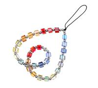 Ymapinc Beaded Camera Wrist Strap, Colorful Crystal Shiny Rainbow Lanyard for Phone Chain Cute Digital Camera Wrist Strap, Handbag Gift for Women