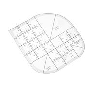 Ymapinc Curved Corner Cutter Quilt Ruler, Acrylic Sewing Patchwork Ruler Quilting Templates, Multifunctional DIY Supplies Sewing Template Patchwork Tool