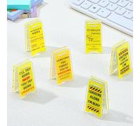 Ymapinc Funny Desk Sign Office Accessories, 6 Pcs Sticky Notes Holder Clips for Women Desk Decor Cute Funny Office Decoration Gifts for Coworkers