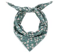 Ymapinc Green Floral Bandana for Women, Square Cotton Head Scarf, Hair Headband Wrap, Graduation Christmas Gift for Mom