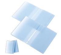 Ymapinc ID Card Holders, 2pcs Clear Plastic Credit Wallet Insert, 10-Page with 10 Slots & 10-Page with 20 Slots, Small Credit Card Holder for ID/Photo/Medicare/Social Security/Bus Pass