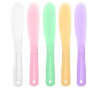 Ymapinc Make up Spatula, 5Pcs Reusable Cosmetic Spatulas,Face Mask Small Plastic Spatula for Moisturiser Skincare Spatulas Applicator for DIY Skincare & Makeup