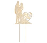 Ymapinc Mr and Mrs Wedding Cake Topper,Elegant Bride and Groom Gold Rhinestone Metal Mr and Mrs Wedding Cake Topper for Bridal Shower, Anniversary, Engagement Party Decorations Supplies