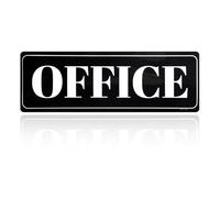 Ymapinc Office Door Sign, Self-Adhesive Waterproof and Fade-Resistant Office Sign Sticker for Business, Door and Window, Black