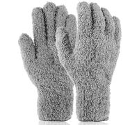 Ymapinc Plant Dusting Gloves - 1 Pair Gray Microfiber Gloves for Plant Cleaning, Reusable Dusting Mitt for House, Kitchen, Indoor Use, Desk, Light, Window, Car Wash