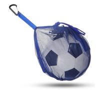 Ymapinc Soccer Ball Bag for Men Volleyball, Single Basketball Mesh Net Bags with Drawstring Quick Release Buckle for Backpack Luggage Sport Football Pitch Gym Beach Swim - Blue