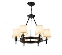 YMBLS Modern Craft Satellite Chandelier,Country Ring Chandelier,Simple Creative Living Room Room Lights,Atmosphere Decoration Home Lighting-Bronze 8 Lights,Black,6 Lights