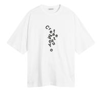 YMC Men's Jumbled Logo Print Triple T Shirt White