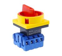 YMD11 3P 4P 690V 25/32/40/63/80/100A Isolator Switch Padlock Disconnect Selector With ON-OFF Panel Power Control Replace(4P,100A)