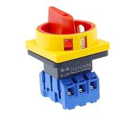 YMD11 3P 4P 690V 25/32/40/63/80/100A Isolator Switch Padlock Disconnect Selector With ON-OFF Panel Power Control Replace(3P,32A)