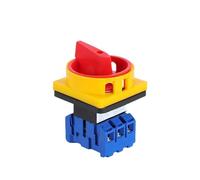 YMD11 3P 690V 25/32/40/63/80/100A Isolator Switch Padlock Disconnect Selector With ON-OFF Panel Power Control Replace LW30 IDGTTLDF(3P,40A)