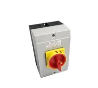 YMD11-63A Isolator Switch 3/4P Padlock ON-Off 2 Positions Cam Changeover with Waterproof Box Enclosure IP65 Silver Contact