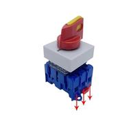 YMD11-C Sereis OFF-ON Panel DIN Rail Mounting 3/4P 690V 25/32/40/63/80/100A Isolator Switch Padlock Disconnect Replace LW30 IDGTTLDF(3P,40A)