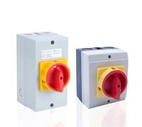 YMD11-D Series Box Isolator Switch OFF-ON 25A 32A 3/4P Selector Enclosure Disconnect Control Circuit LW30(A type,25A_3P 6TERMIANLS)
