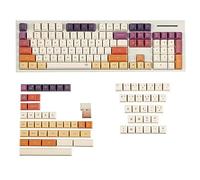 YMDK 1.7mm Thickness German French ISO Cloud Dye Sub Keycaps Thick PBT Cherry Profile Keycap Set for QWERTZ AZERTY MX Keyboard