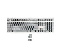 YMDK 104 Key SA Profile ANSI ISO Double Shot Shine Through Ball Shape Keycaps Suitable for Standard MX 104 87 61 Keyboard (Light Gray)