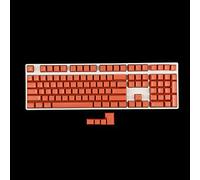 YMDK 104 Key SA Profile ANSI ISO Double Shot Shine Through PBT Ball Shape Keycaps Suitable for Standard MX 104 87 61 Keyboard (Orange)
