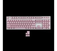 YMDK 104 Key SA Profile ANSI ISO Double Shot Shine Through PBT Ball Shape Keycaps Suitable for Standard MX 104 87 61 Keyboard (Pink)