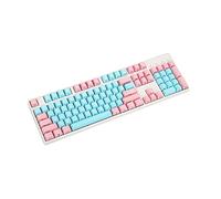 YMDK 104 Keys Miami Thick PBT Keycaps OEM for MX Switches GK61 TKL Full Size Mechanical Gaming Keyboard (Only Keycap) (104 Side Print)