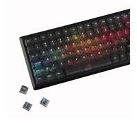 YMDK 115 Keys Cola Color Gradient Keycaps Frosted Cherry Profile Shine Through PC Keycap for 61/64/68/84/87/96/104/108 MX Mechanical Keyboard