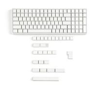 YMDK 124 Key White Blank ZDA XDA V2 Keycaps PBT Keycap for MX Keyboard 104 87 61 Melody 96 KBD75 ID80 GK64 SP84