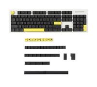 YMDK 125 ZDA Profile XDA v2 Dye Sub PBT Gentleman Yellow Gray Keycaps for 104 TKL 60% 96 84 68 64 MX Switches Keyboard