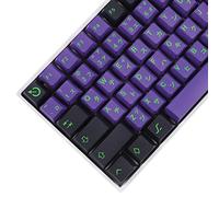 YMDK 129 Key Mecha 01 Purple Cherry Profile Five Side Dye Sub Keycaps PBT Key caps for TKL 61 64 68 75 87 96 104 108 Keychron MX Keyboard