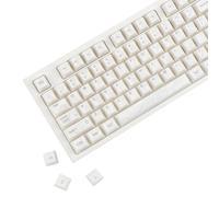 YMDK 129 Keys Sunny Feather Keycaps, Cherry Profile Pearlescent ABS Top Print Keycap Set for 61/84/87/104/108 MX Mechanical Keyboards