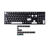YMDK 130 Key Counter Go Style Dye Sub Keycaps PBT Cherry Profile Key caps for TKL 61 64 68 75 87 96 104 108 Keychron MX Keyboard