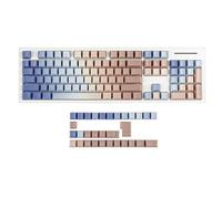 YMDK 134 Childlike PBT Double Shot Side-lit Shine Through Translucent Backlit keycap for 108 104 96 87 84 68 61 MX Mechanical Keyboard