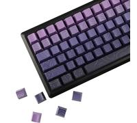 YMDK 134 Keys Color Contour Lines Personality Double Shot Side-lit Dye Sub PBT Cherry Profile Keycap for 61/75/87/98/100/106 MX Mechanical Keyboard